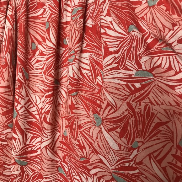 Free People Libby Convertible Red Floral Halter Dress Large - Picture 7 of 9